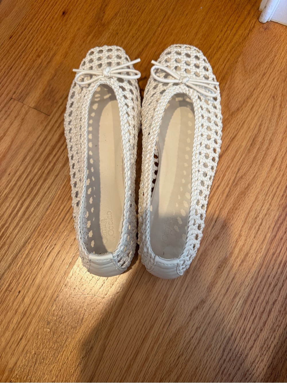 Camila Coelho Woven Ballet Flats in Cream - Picture 4 of 5